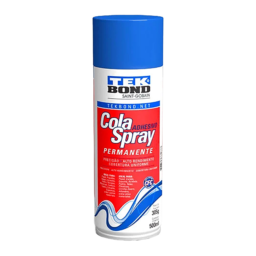 ADHESIVO SPRAY PERMANENTE LATA 305G/500ML TEKBOND 69957367273
