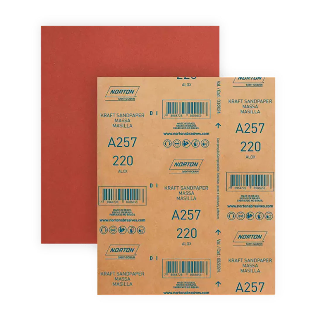 LIJA EN SECO PARA MASILLA A-257 G60 NORTON 78072743120